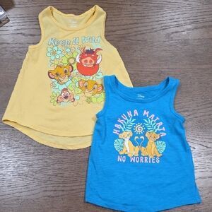 Disney Kids Tank Tops - Yellow and Blue
